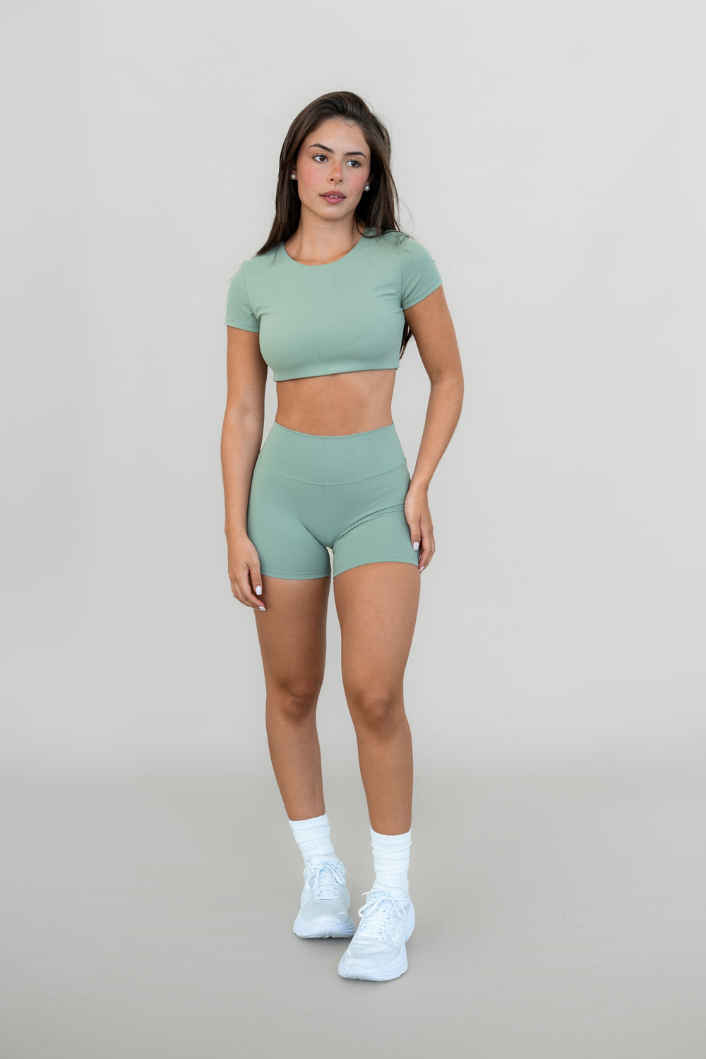 Luna Crop Tees | Green