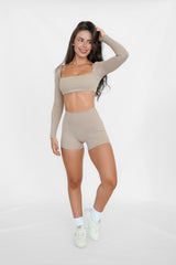 Elva Shorts 4" | Beige