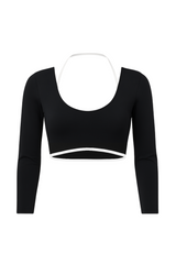 Cleo Crop Long Sleeve | Black